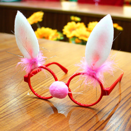 Christmas Party Glasses Frames – Santa, Snowman, Antlers & Rabbit Ears (Plastic + Fabric)