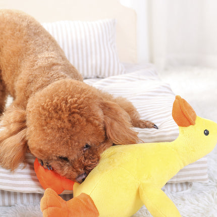 Cuddly Squeaky Plush Dog Toy – Interactive & Soothing Sound Toy
