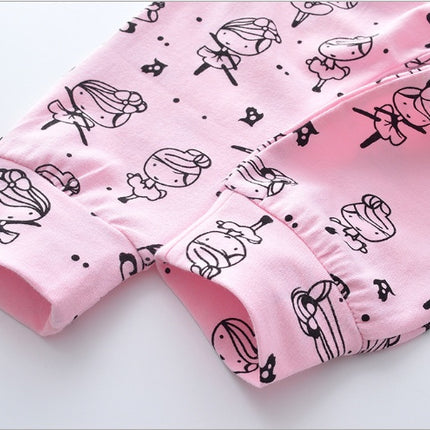 Cartoon Print Baby Pantsuit Set