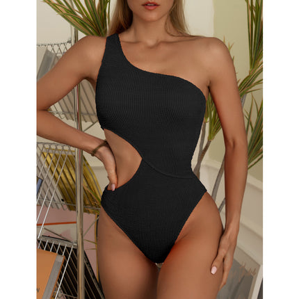 Retro High-Waist One-Piece Swimsuit