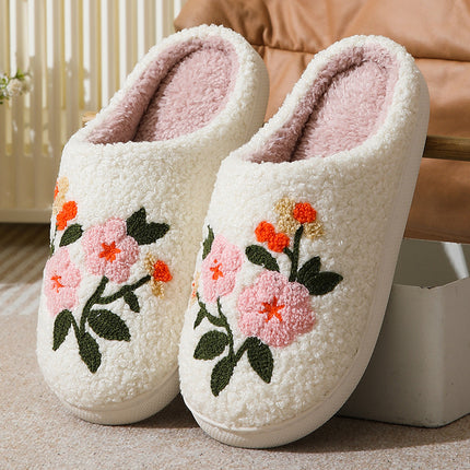 Suede Oversleeve Slippers with TPR Sole