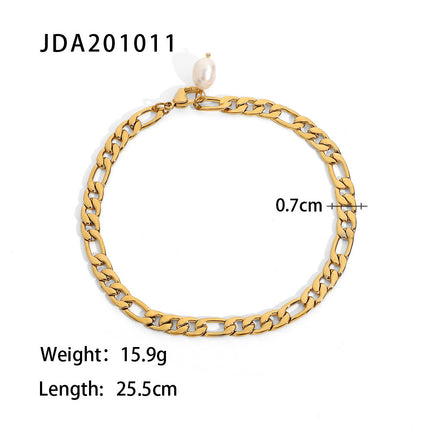 Geometric Titanium Steel Anklet