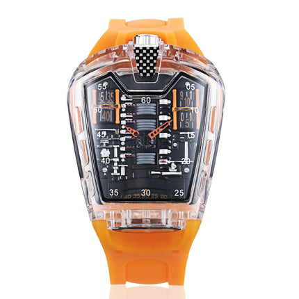 Sports Quartz Watch with Silicone Strap
