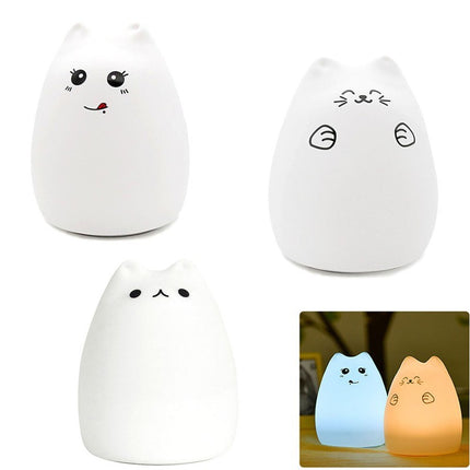 KittyGlow Soft Silicone Night Light