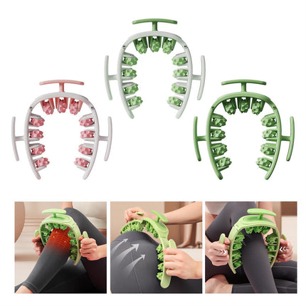 Multifunctional Body Massage Roller – Waist, Thigh & Leg Toning Tool