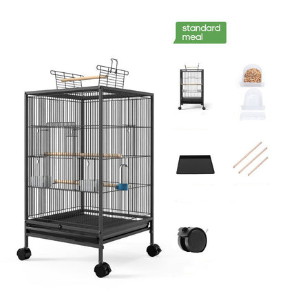 Large Metal Bird Cage for Parrots & Small Birds