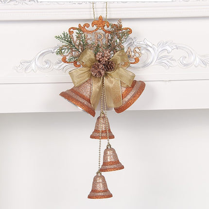 Pearlescent Christmas Bell Ornament – Decorative Hanging Bell for Christmas Trees
