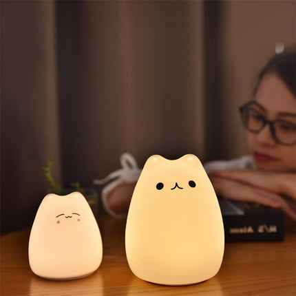KittyGlow Soft Silicone Night Light