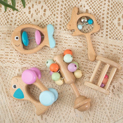 Wooden Handbell 5-Piece Set