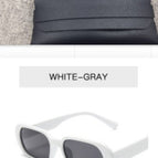White gray / With glasses bag