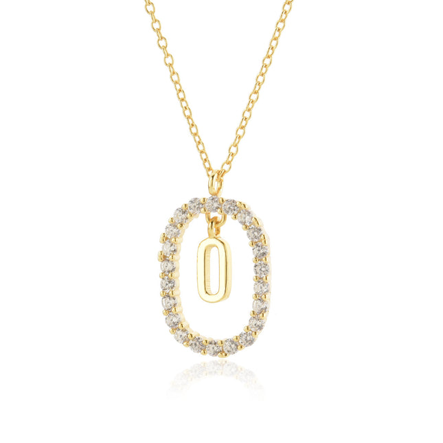925 Sterling Silver Alphabet Initial Necklace