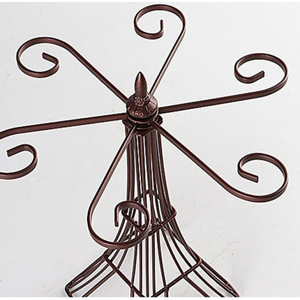 Wrought Iron Wine Rack – Decorative Goblet & Bottle Holder