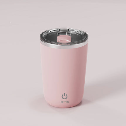 350ml Electric Self-Stirring Mug – Stainless Steel Magnetic Stirring Cup