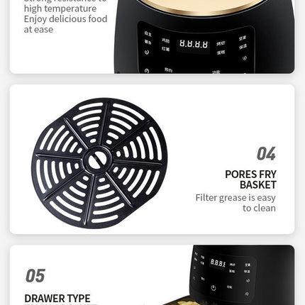 Air Fryer Smart Touch – Home Electric Fryer with Automatic Power-Off
