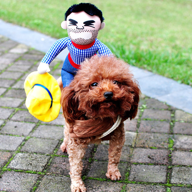 Halloween Pet Costume – Adjustable Funny & Scary Dog Cosplay Outfit for Party Gatherings