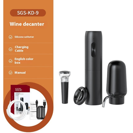 Electric Wine Decanter Dispenser – Rechargeable Wine Pourer & Storage Accessory