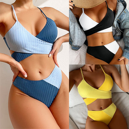 High Waist Cheeky Bikini Set – Soft Polyester Swimwear