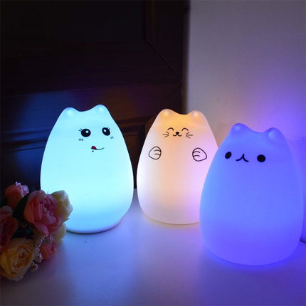 KittyGlow Soft Silicone Night Light