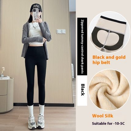 High-Waist Anti-Sag Thermal Leggings