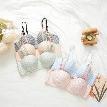 One-Piece Seamless Japanese-Style Bra – Sweet & Comfortable Gather Support