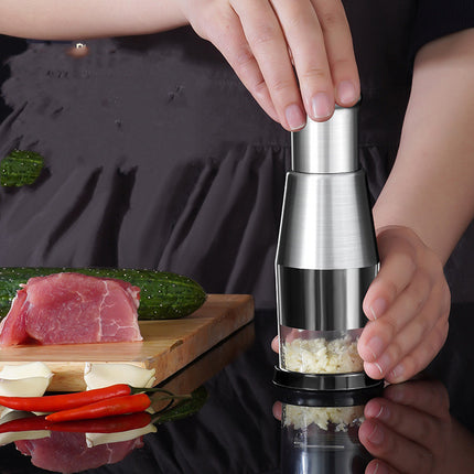 Manual Garlic & Onion Chopper – Multi-Vegetable Press Crusher