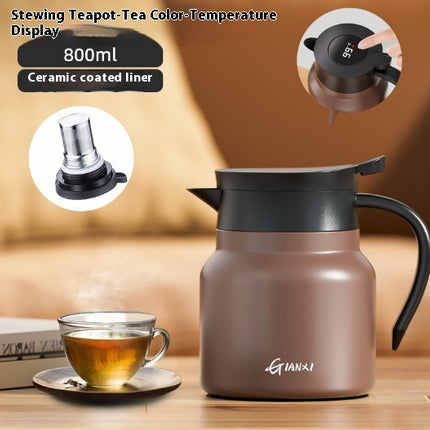 Classic Ceramic Tea Kettle – Elegant Teapot for Home or Office Use