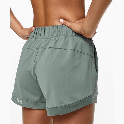 Women’s Nylon Solid Color Shorts