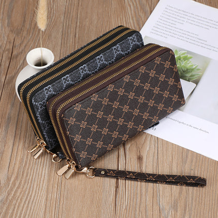 European Retro Printed PU Leather Handbag