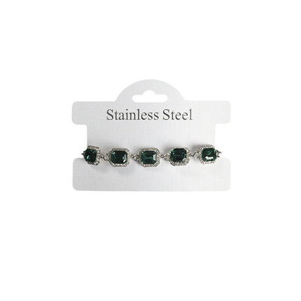 Electroplated Alloy Diamond Shape Bracelet