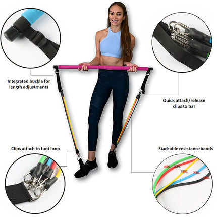 Elastic Puller Set for Fitness and Sports Training