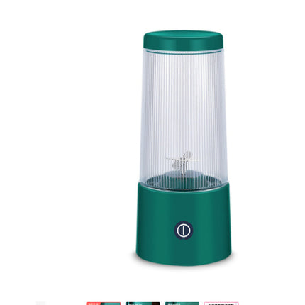 Portable 4-Blade Juicer – 350ml Mini Fruit Blender with 37W Power