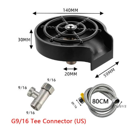Automatic High-Pressure Bar Counter Cup Washer Faucet