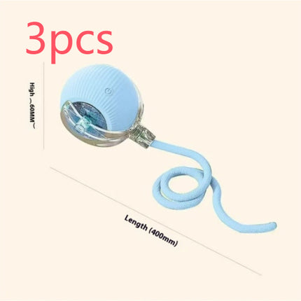 Electric Cat Toy Automatic Rolling Ball – Self-Entertainment with Bird Sound