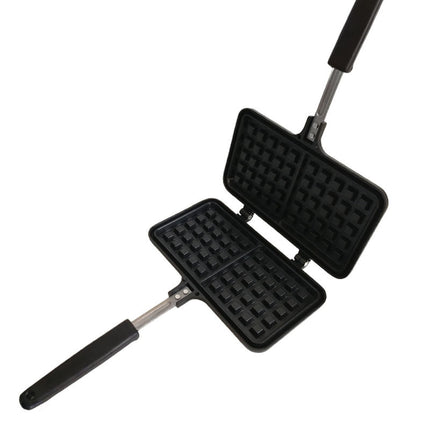Non-Stick Waffle Maker Mold – Aluminum Alloy Bakeware with Locking Handle