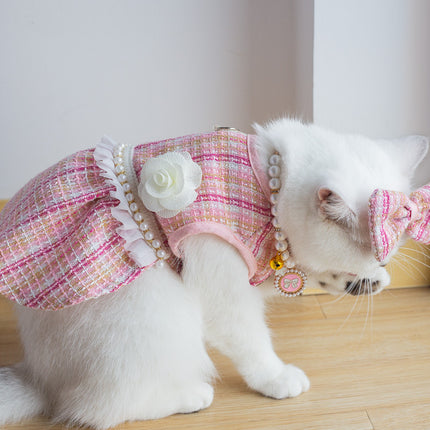 Classic Style Skirt with Headdress and Necklace for Pets