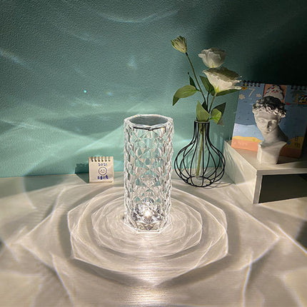 CrystalGlow 16 Color LED Touch Lamp