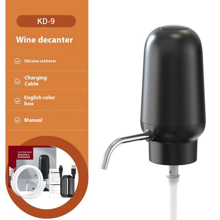 Electric Wine Decanter Dispenser – Rechargeable Wine Pourer & Storage Accessory