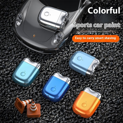 Mini Rechargeable Dual-Ring Electric Shaver – Portable Travel Razor for Men