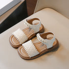 Beaded Velcro Sandals – Korean Style for Girls