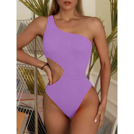 Retro High-Waist One-Piece Swimsuit