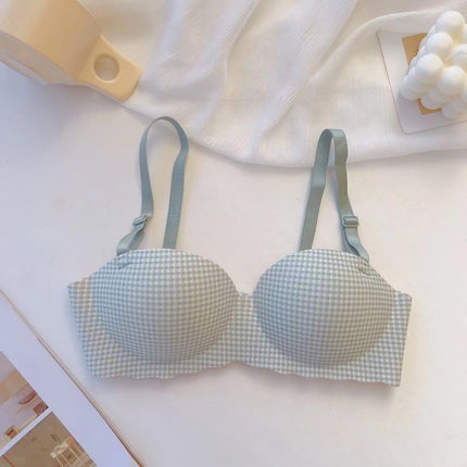 One-Piece Seamless Japanese-Style Bra – Sweet & Comfortable Gather Support
