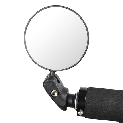 Universal Bicycle Handlebar Rearview Mirror – 360° Adjustable Wide-Angle Convex Mirror