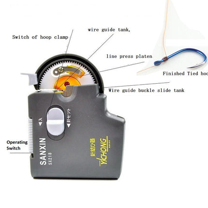 Portable Electric Fishing Hook Tier – Automatic Knotting Tool