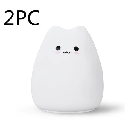 KittyGlow Soft Silicone Night Light