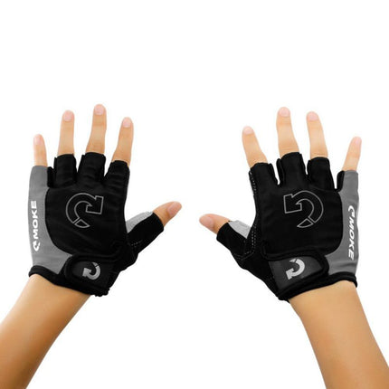 MOKE Short Finger Cycling Gloves – Anti-Sweat, Quick-Dry & Shock-Resistant Bike Gloves