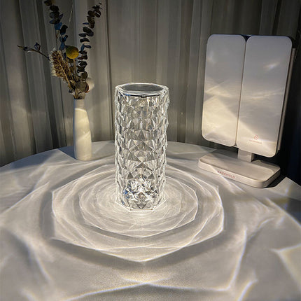 CrystalGlow 16 Color LED Touch Lamp