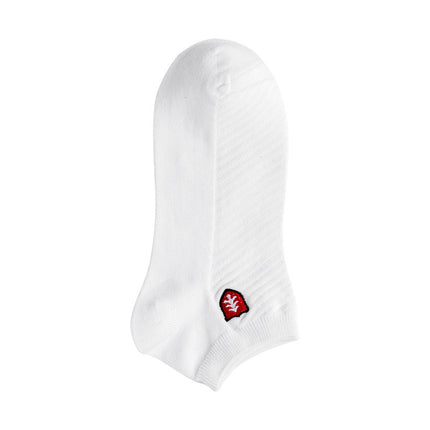 Casual Embroidered Short Tube Socks for Men