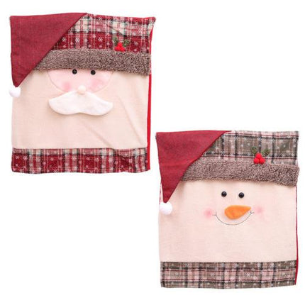 Christmas Chair Covers – Santa Claus / Snowman / Santa Hat Dining Chair Decorations