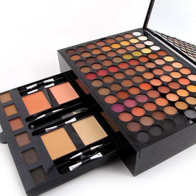 180-Color Professional Makeup Palette – All-in-One Eyeshadow, Blush & Contour Kit