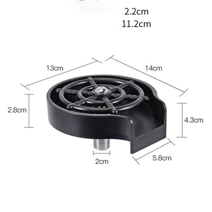 Automatic High-Pressure Bar Counter Cup Washer Faucet